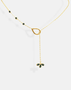 Emerald Lariat Necklace - STAC Fine Jewellery