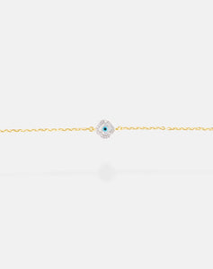 Mini Clover Evil Eye Diamond Bracelet - STAC Fine Jewellery
